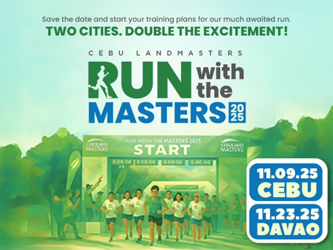 Run with the Masters 2025 Cebu race event poster image