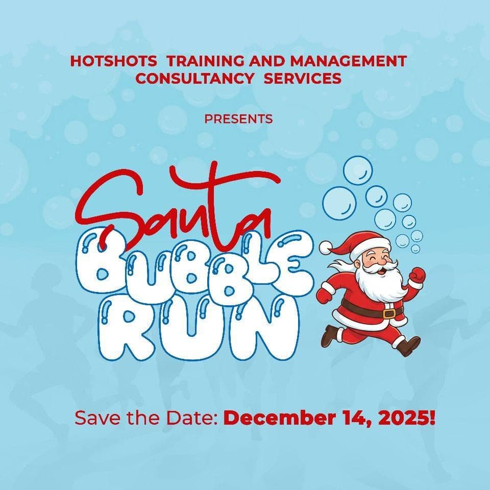 Santa Bubble Run 2025 race event banner image