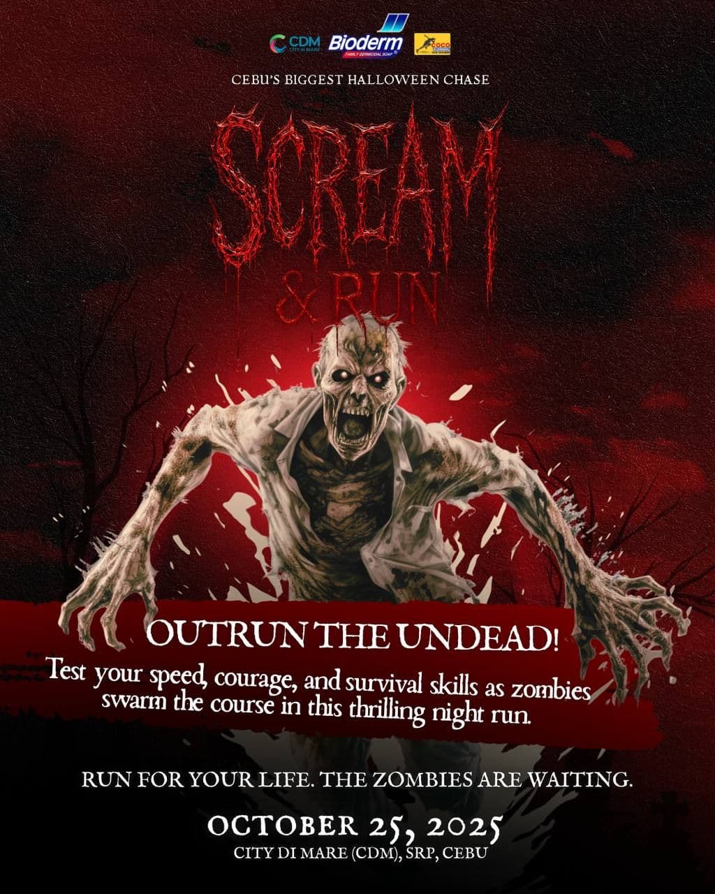 Scream 2025 race event poster image