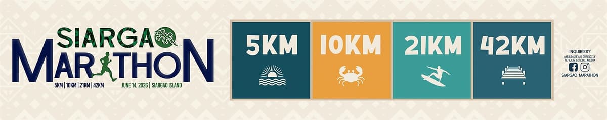 Siargao Marathon 2026 race event banner image