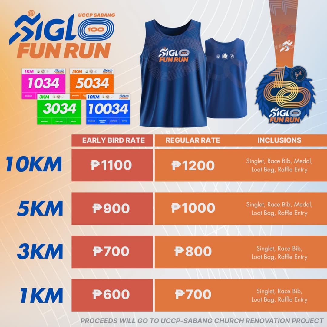 Siglo Fun Run 2026 race event poster image