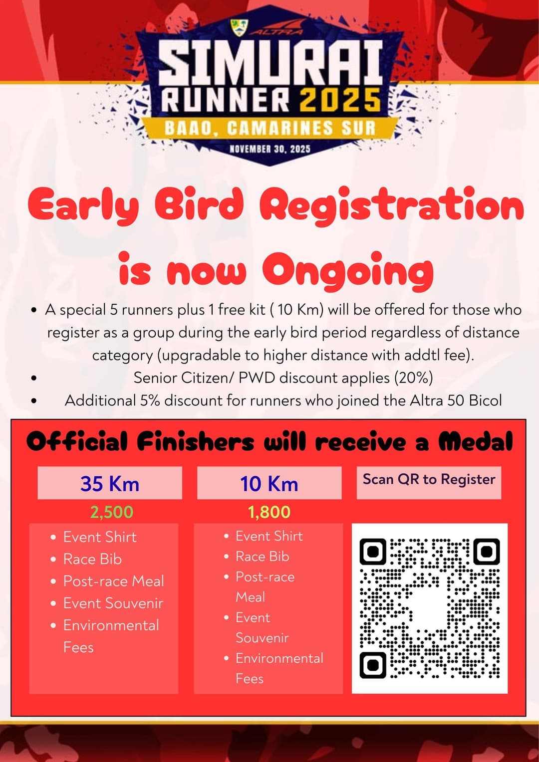 Simurai Runner Trail Run 2025 poster