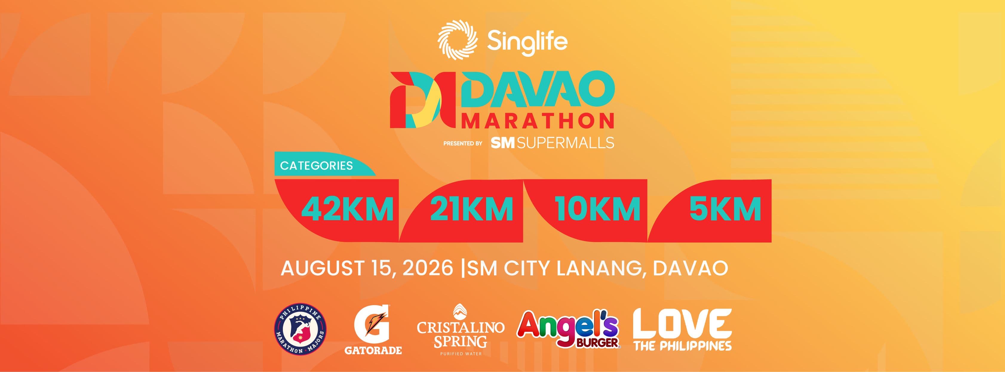Singlife Davao Marathon race event banner image