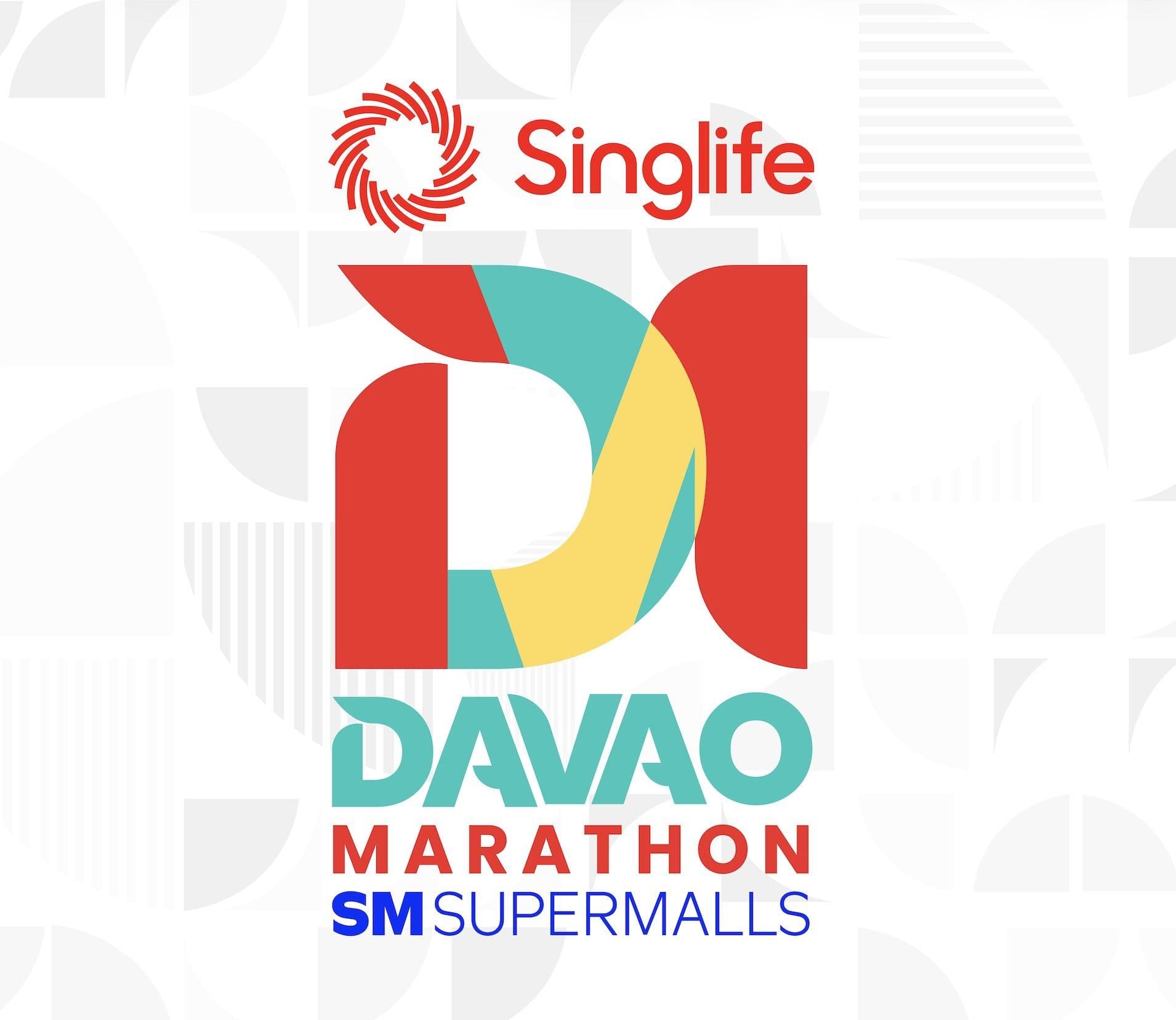 Singlife Davao Marathon race event logo image