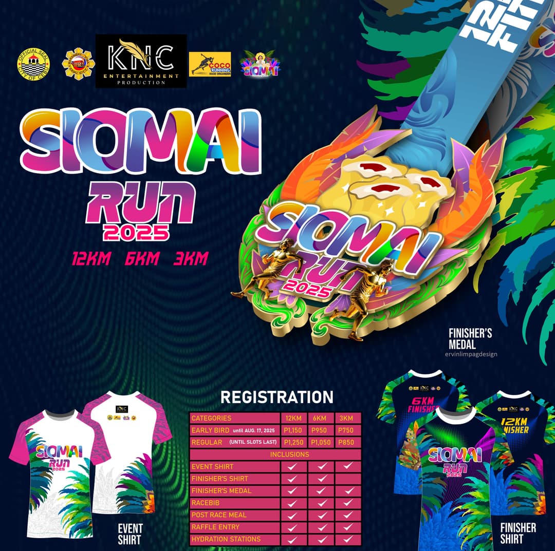 Siomai Run 2025 race event poster image