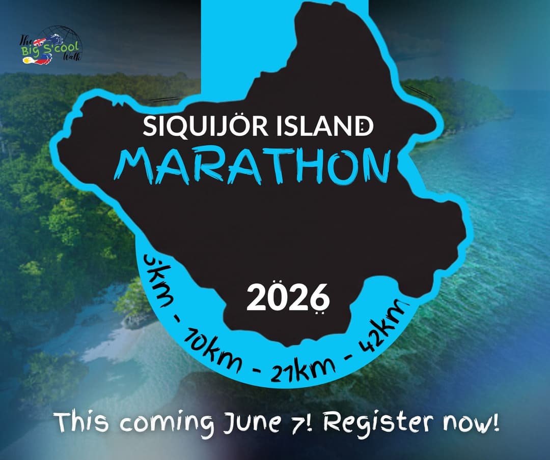 Siquijor Island Marathon race event poster image