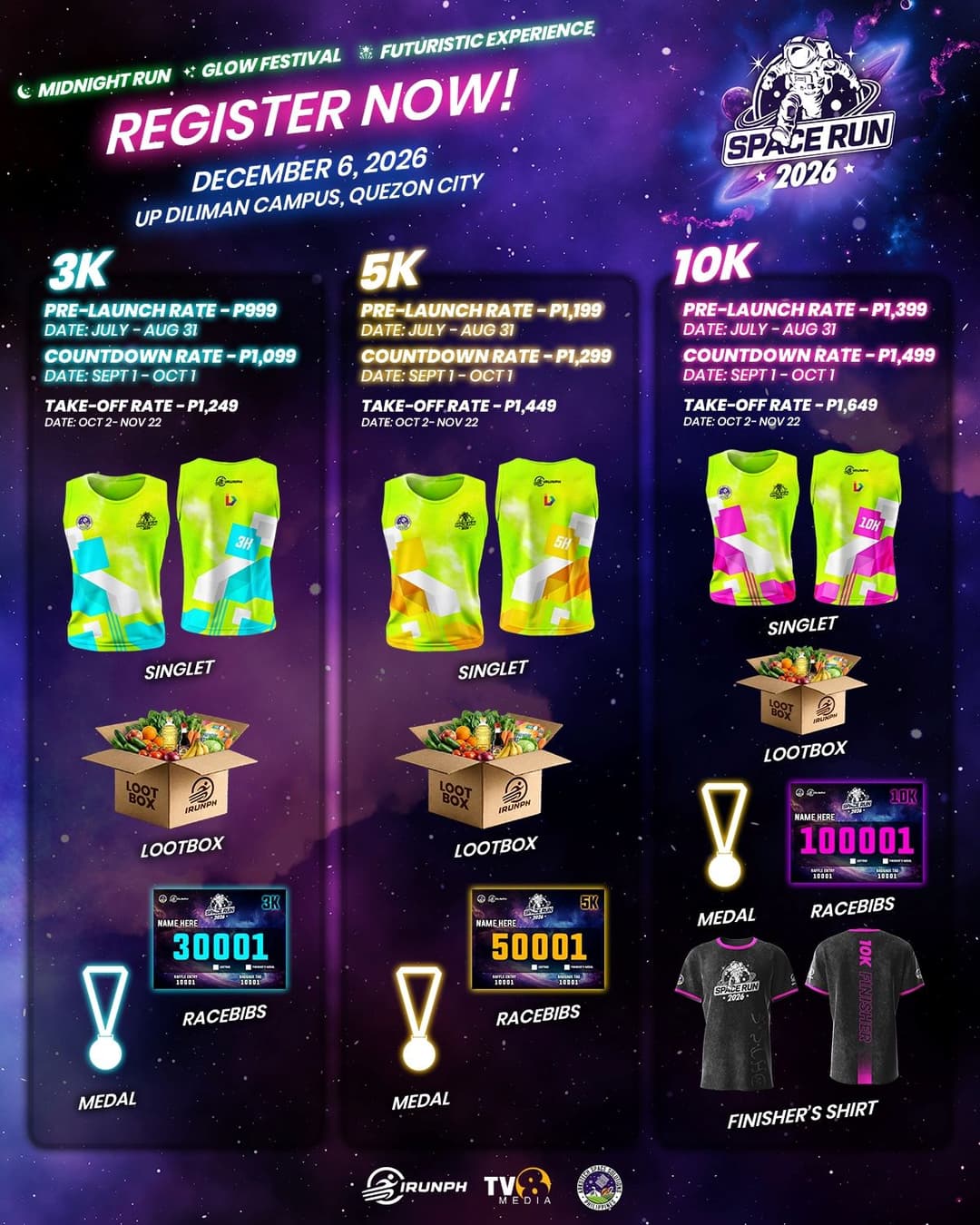Space Run 2026 race event poster image