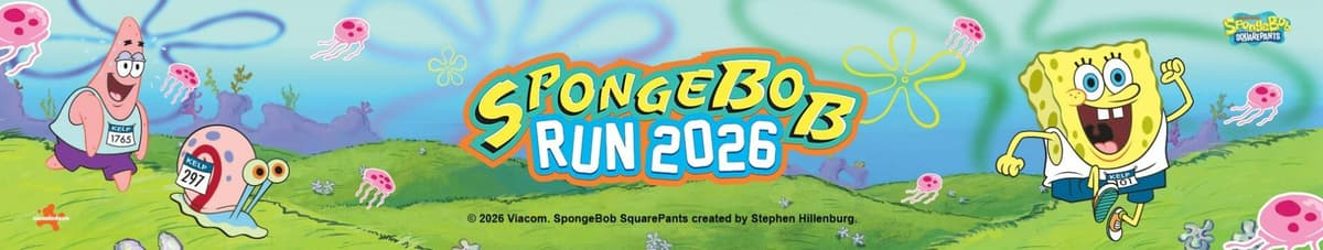 SpongeBob Run 2026 race event banner image
