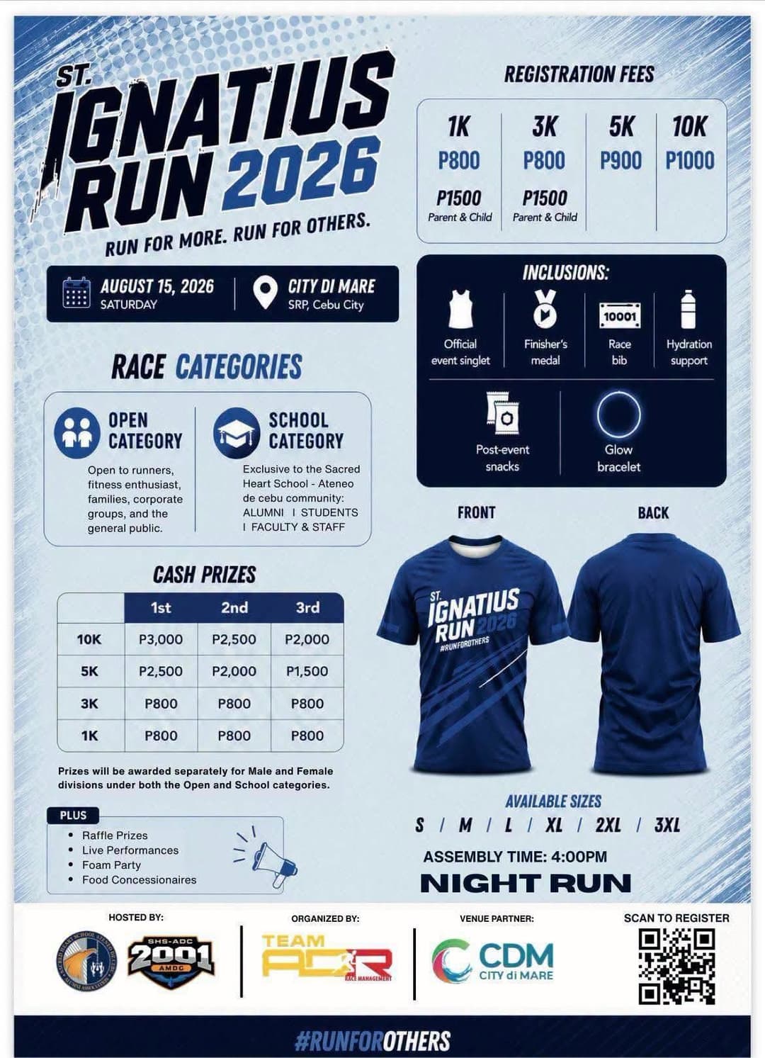 St. Ignatius Night Run 2026 race event poster image