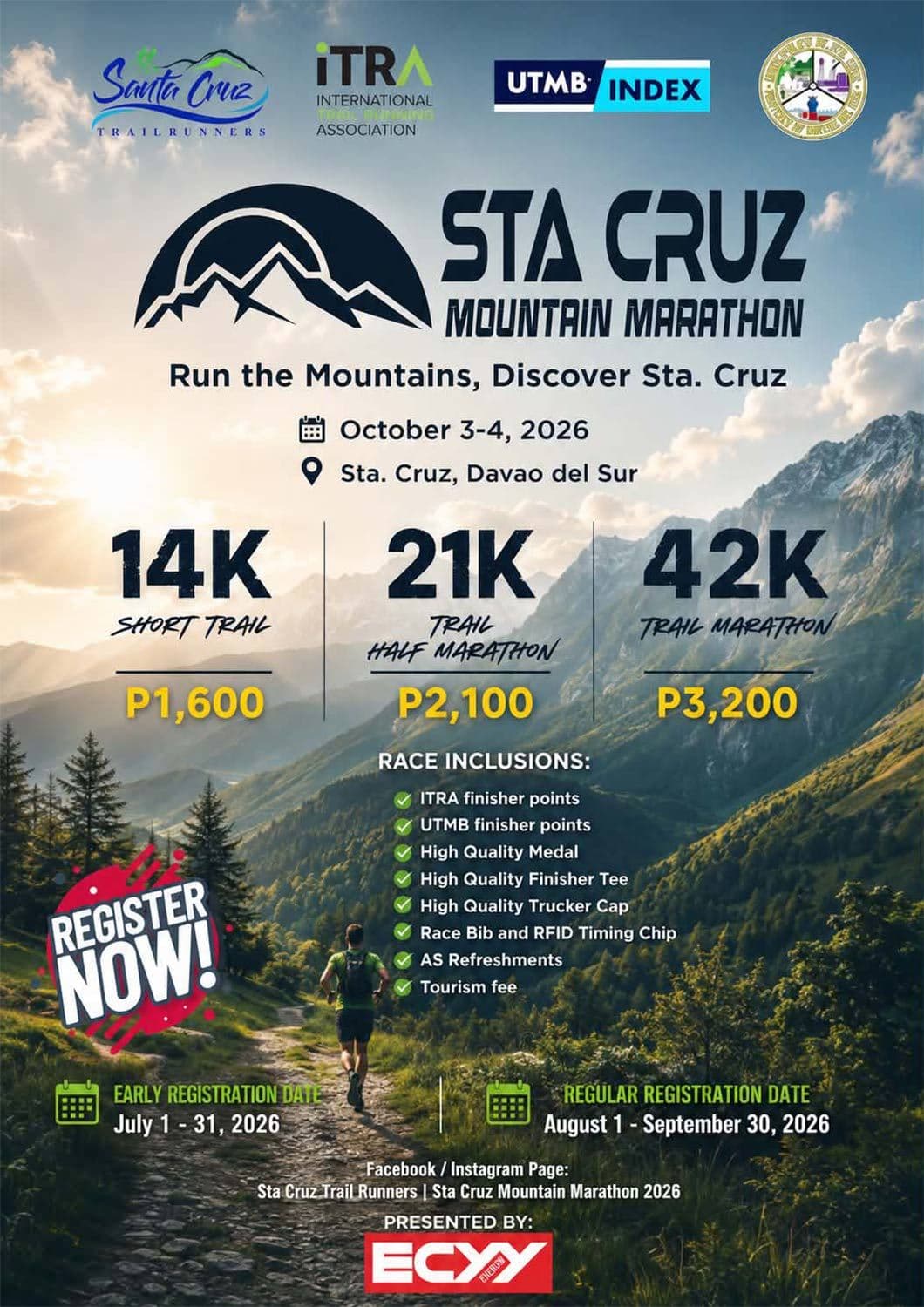 Sta. Cruz Mountain Marathon race event poster image