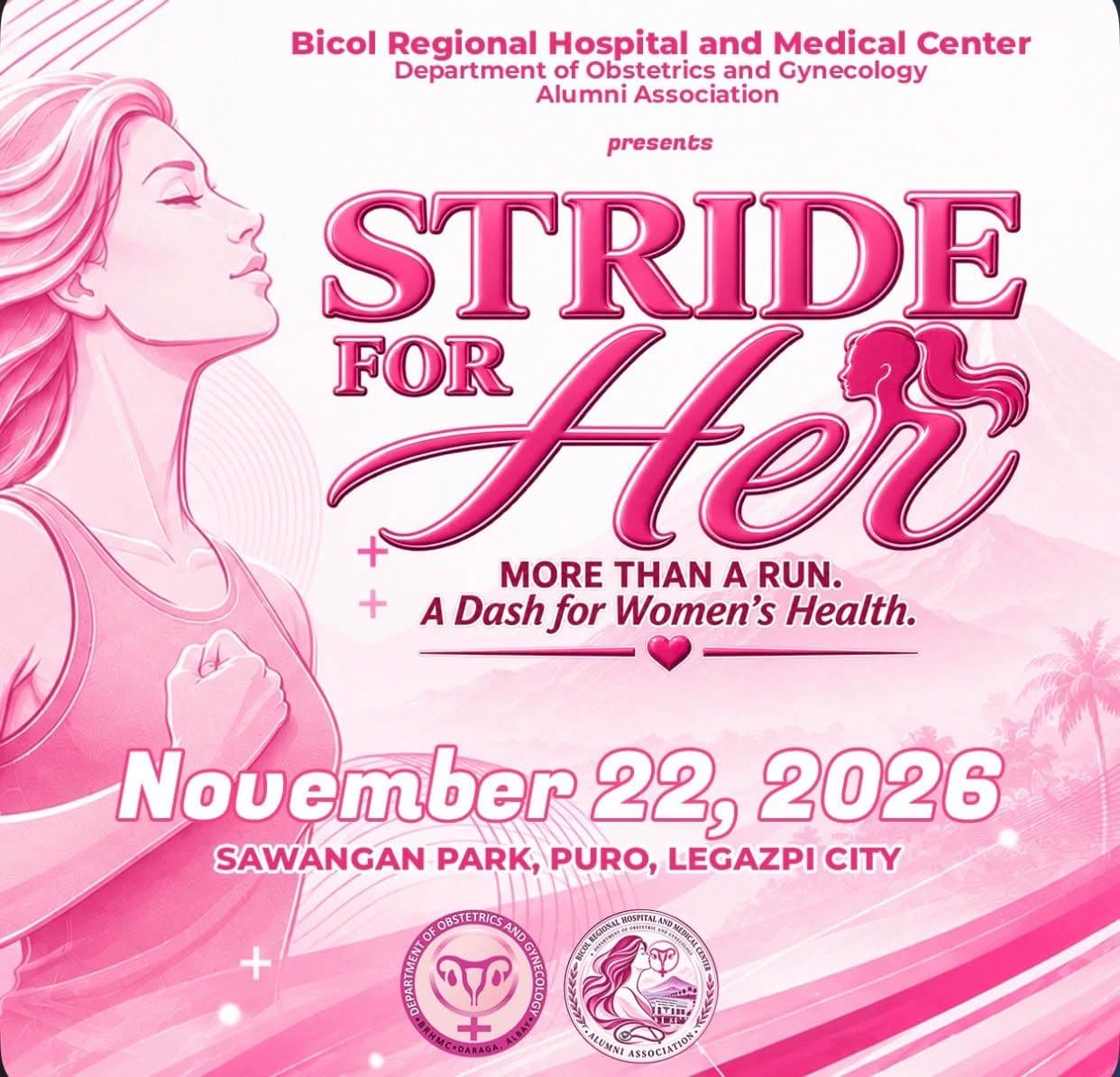STRIDE FOR HER: More Than a Run race event logo image