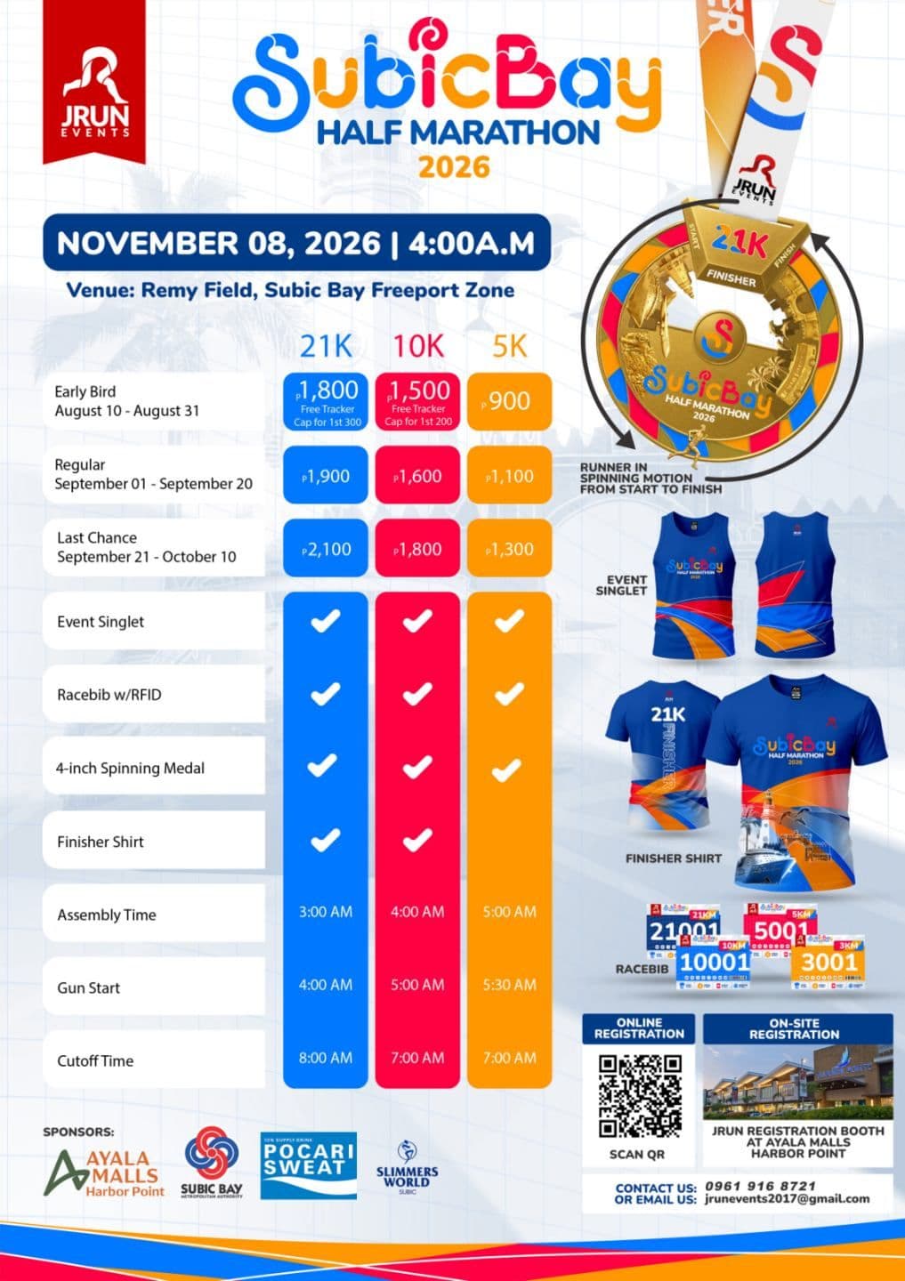 Subic Bay Half Marathon 2026 race event poster image