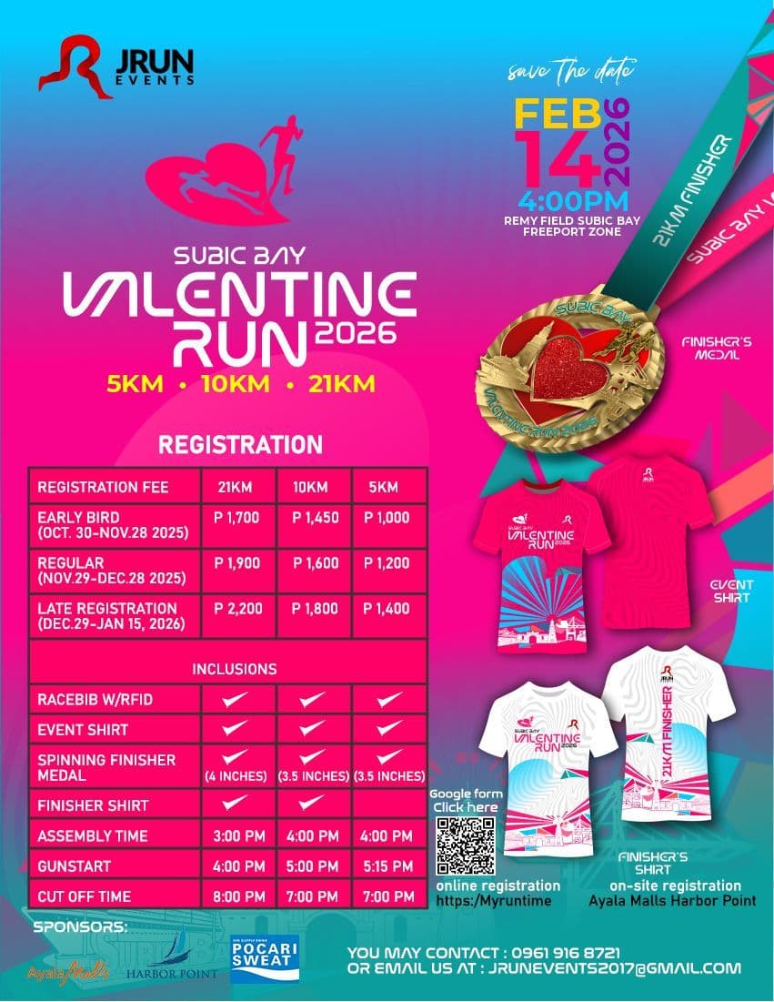 Subic Bay Valentine Run 2026 race event poster image