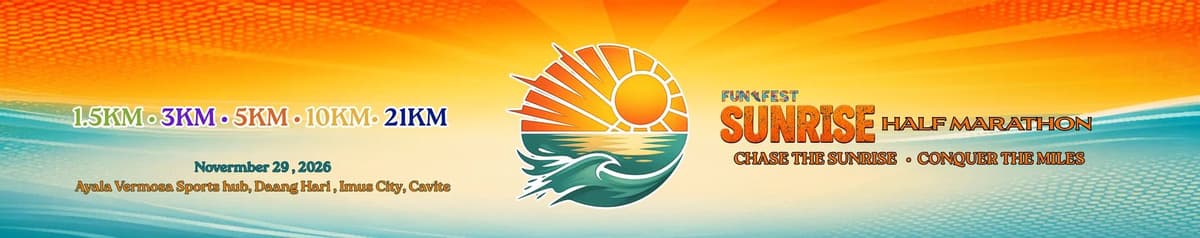 Sunrise Half Marathon 2026 race event banner image