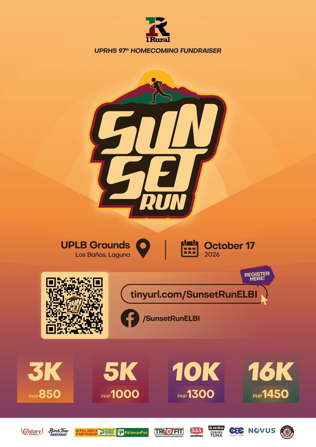 Sunset Run 2026 race event poster image