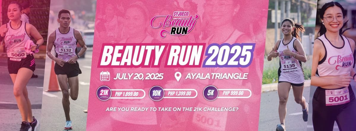 Syjueco Beauty Run 2025 race event banner image