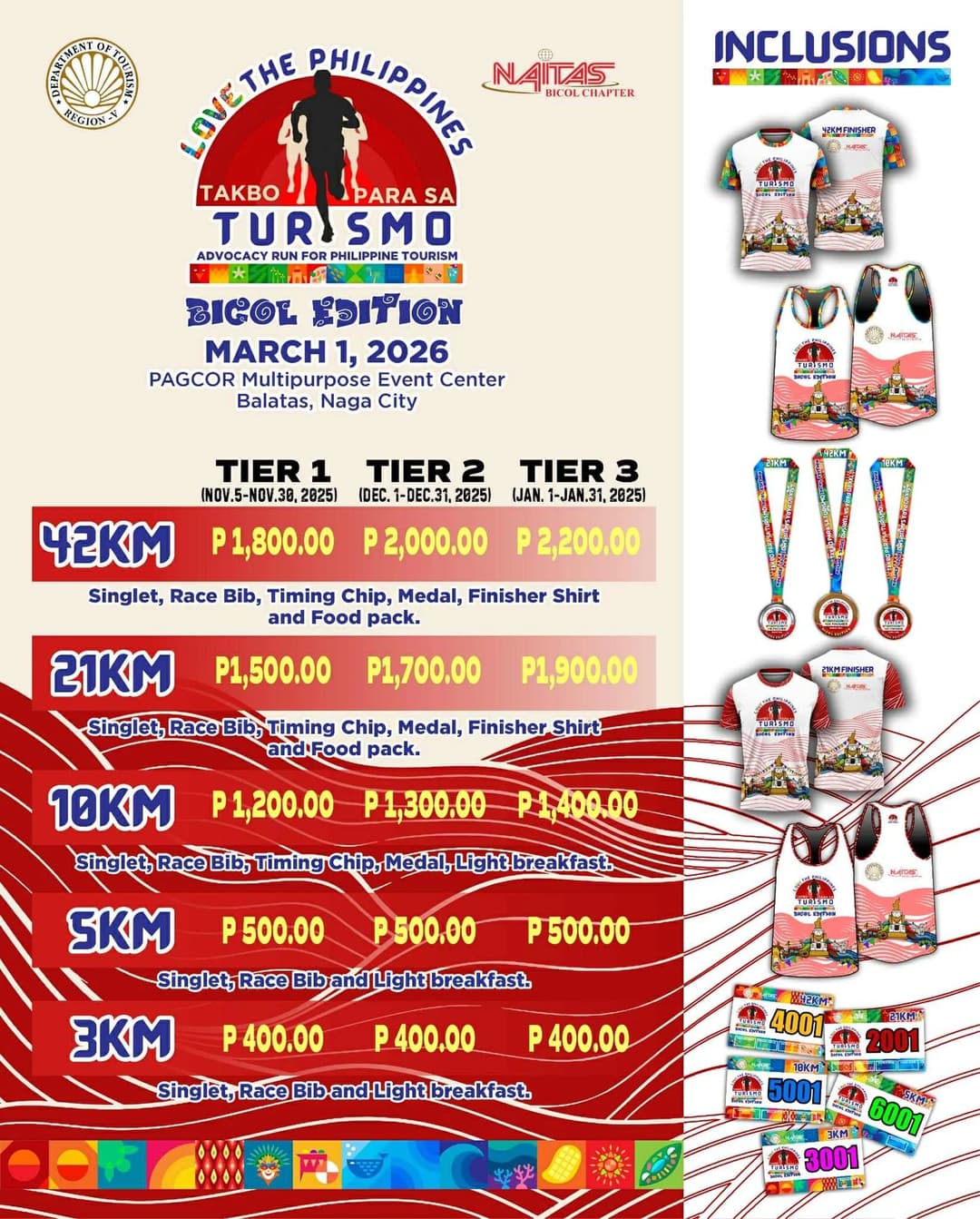 Takbo Para Sa Turismo race event poster image