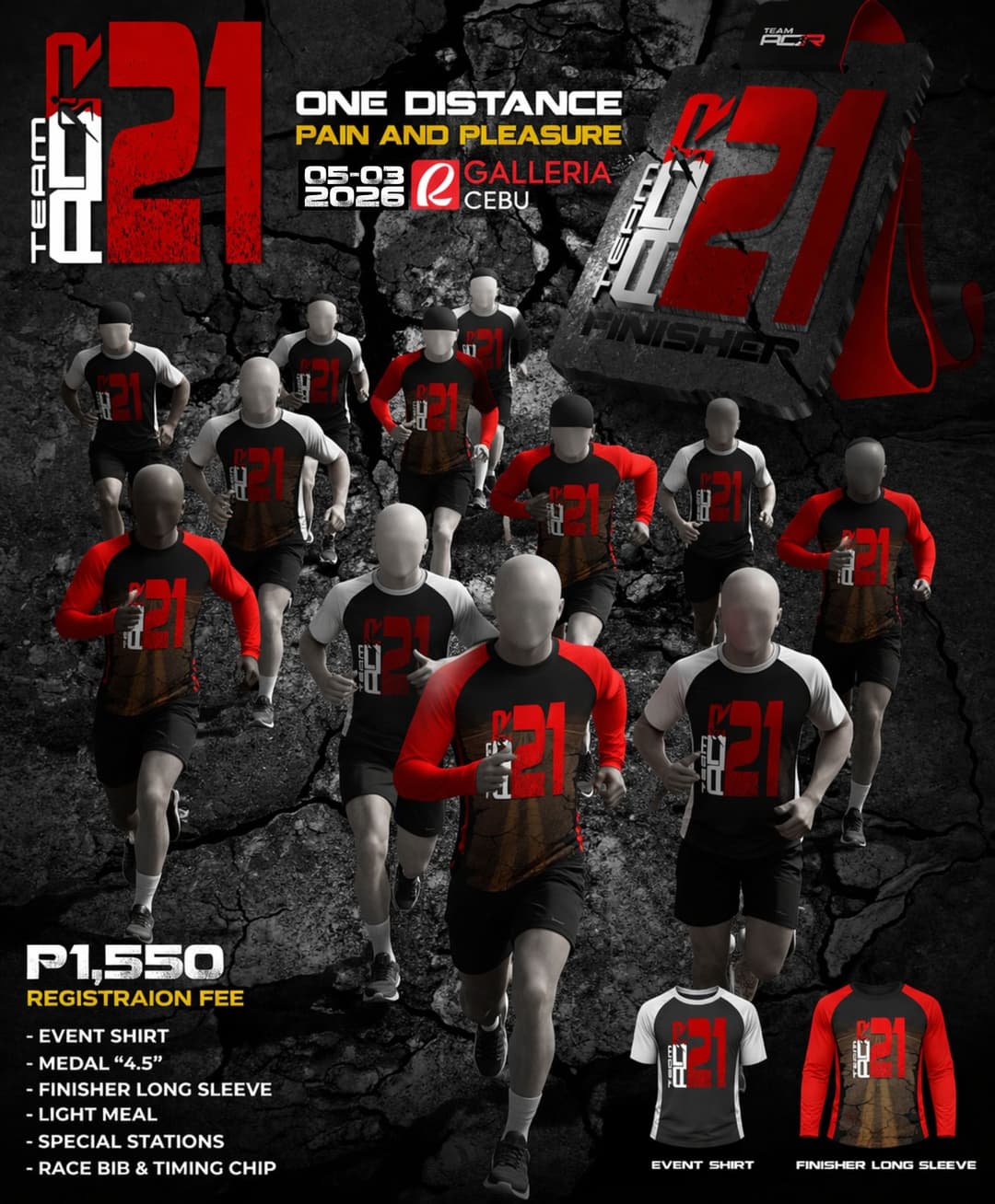 Team ADR 21Km race event poster image