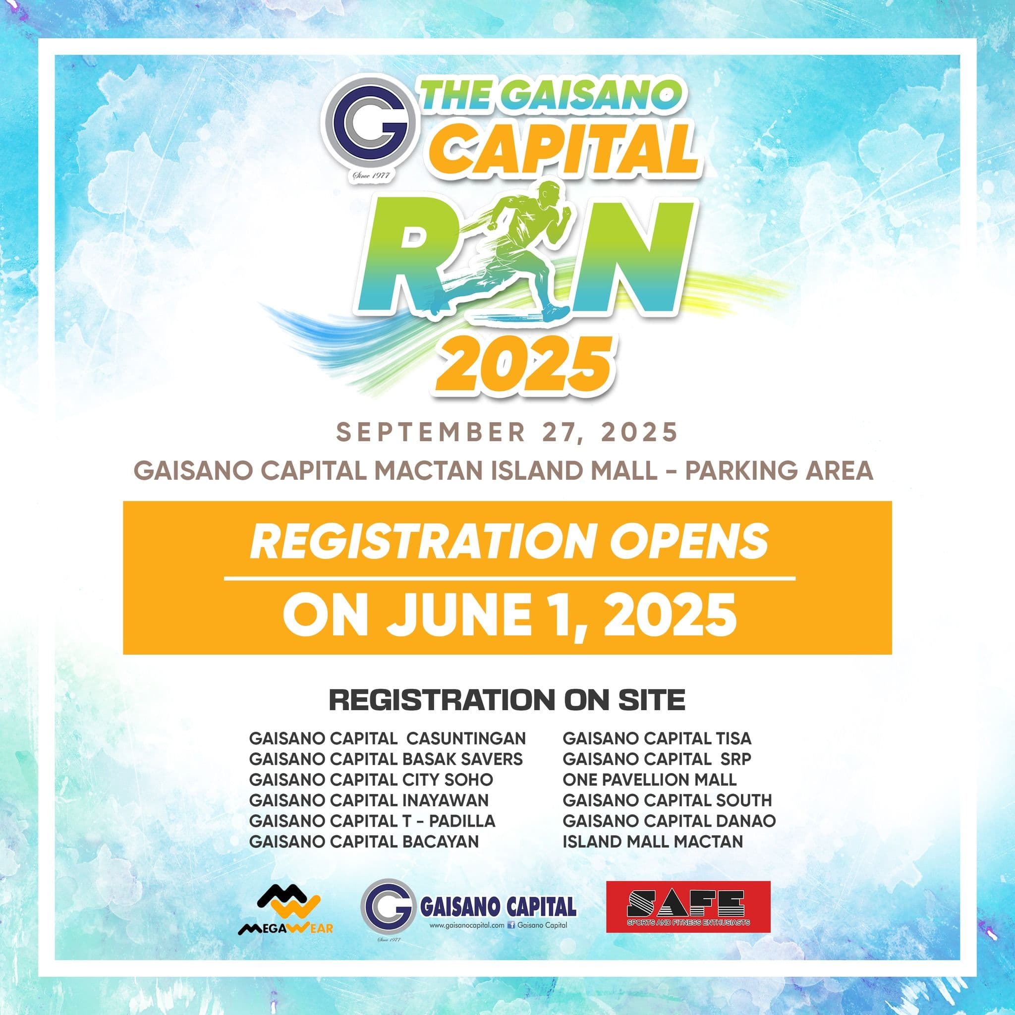 The Gaisano Capital Run 2025  race event banner image
