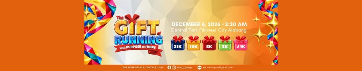 The Gift of Running 2026 race event banner image
