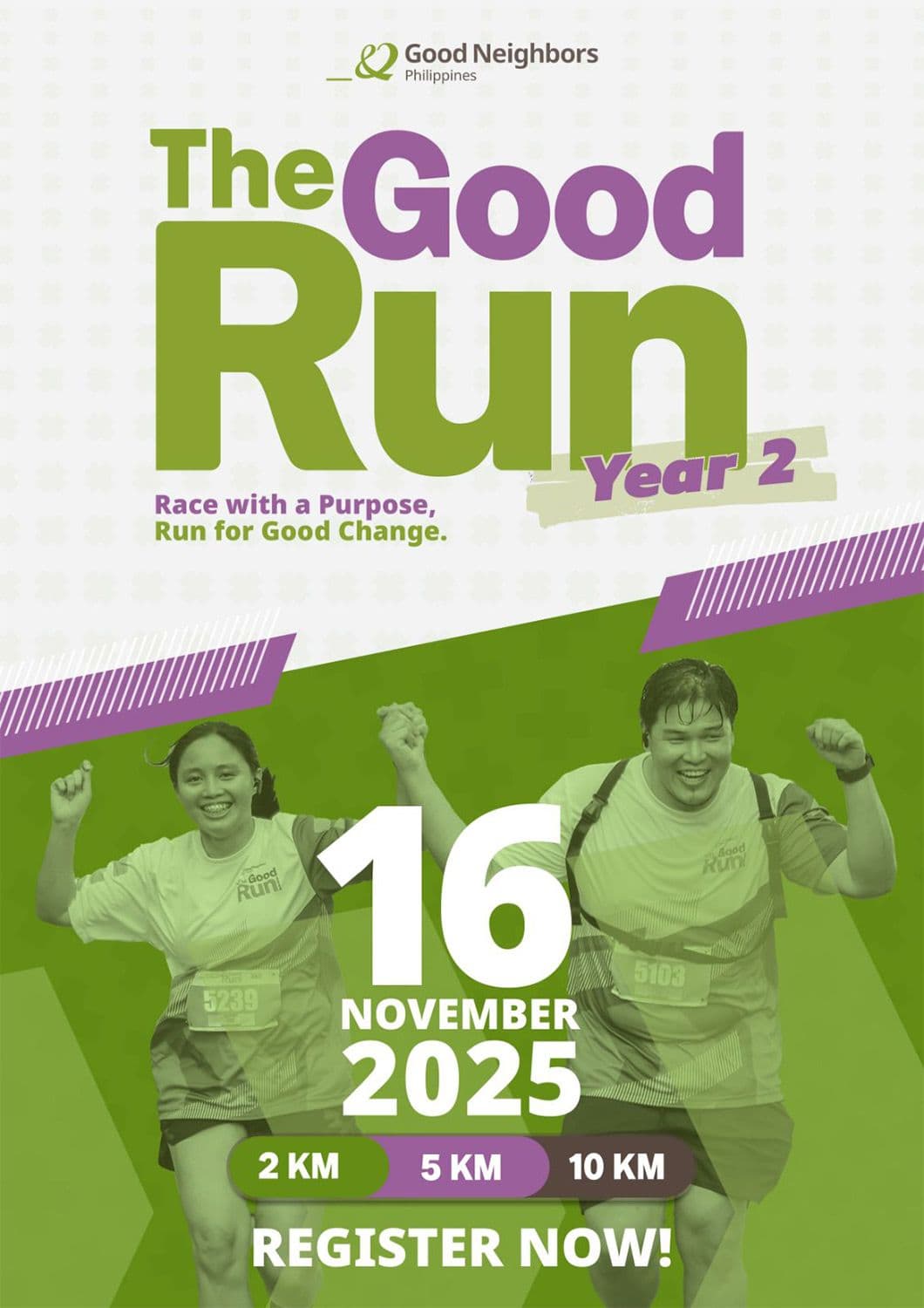 The Good Run 2025 race event poster image