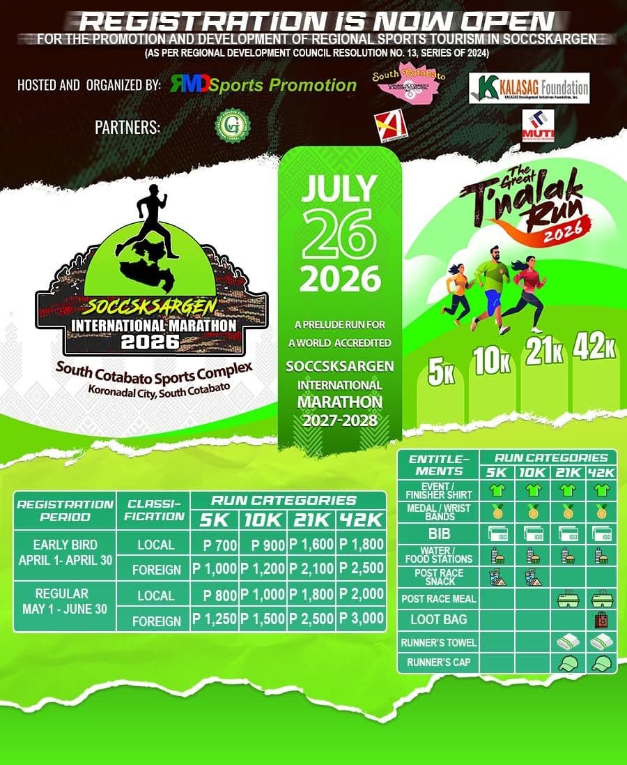 The Great T'Nalak Run 2026 race event poster image