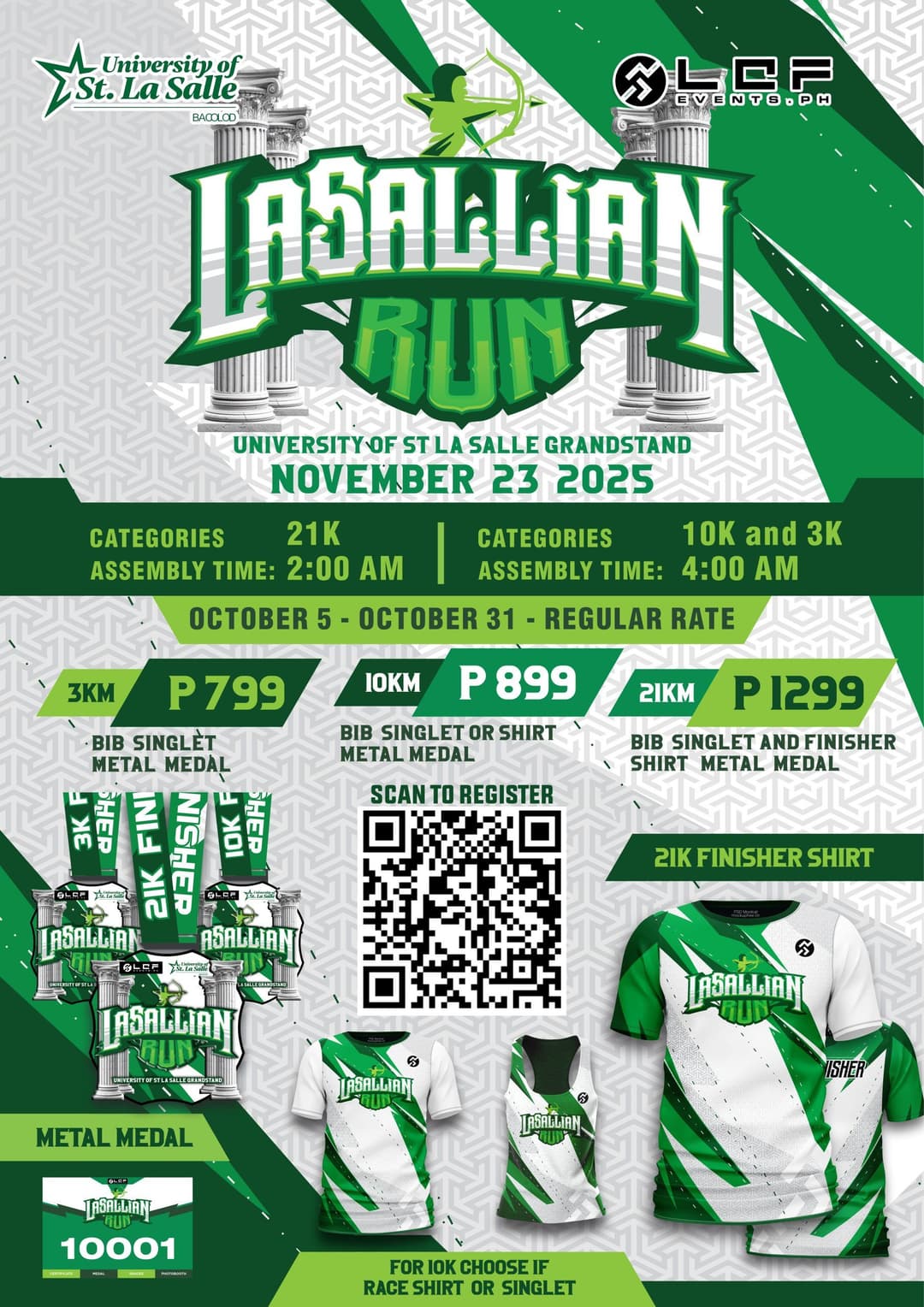 The Lasallian Run 2025 race event poster image