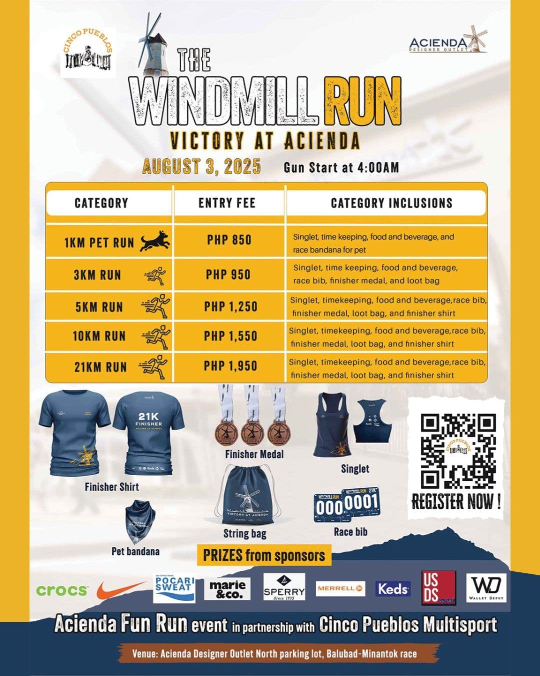 The Windmill Run race event poster image