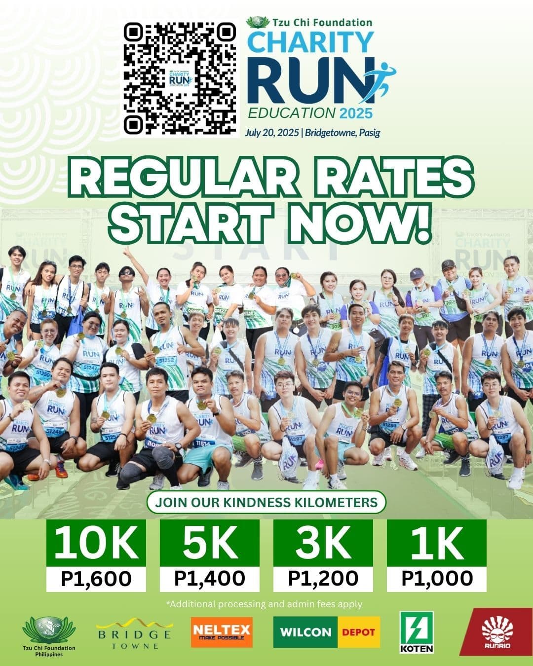 Tzu Chi Charity Run race event poster image