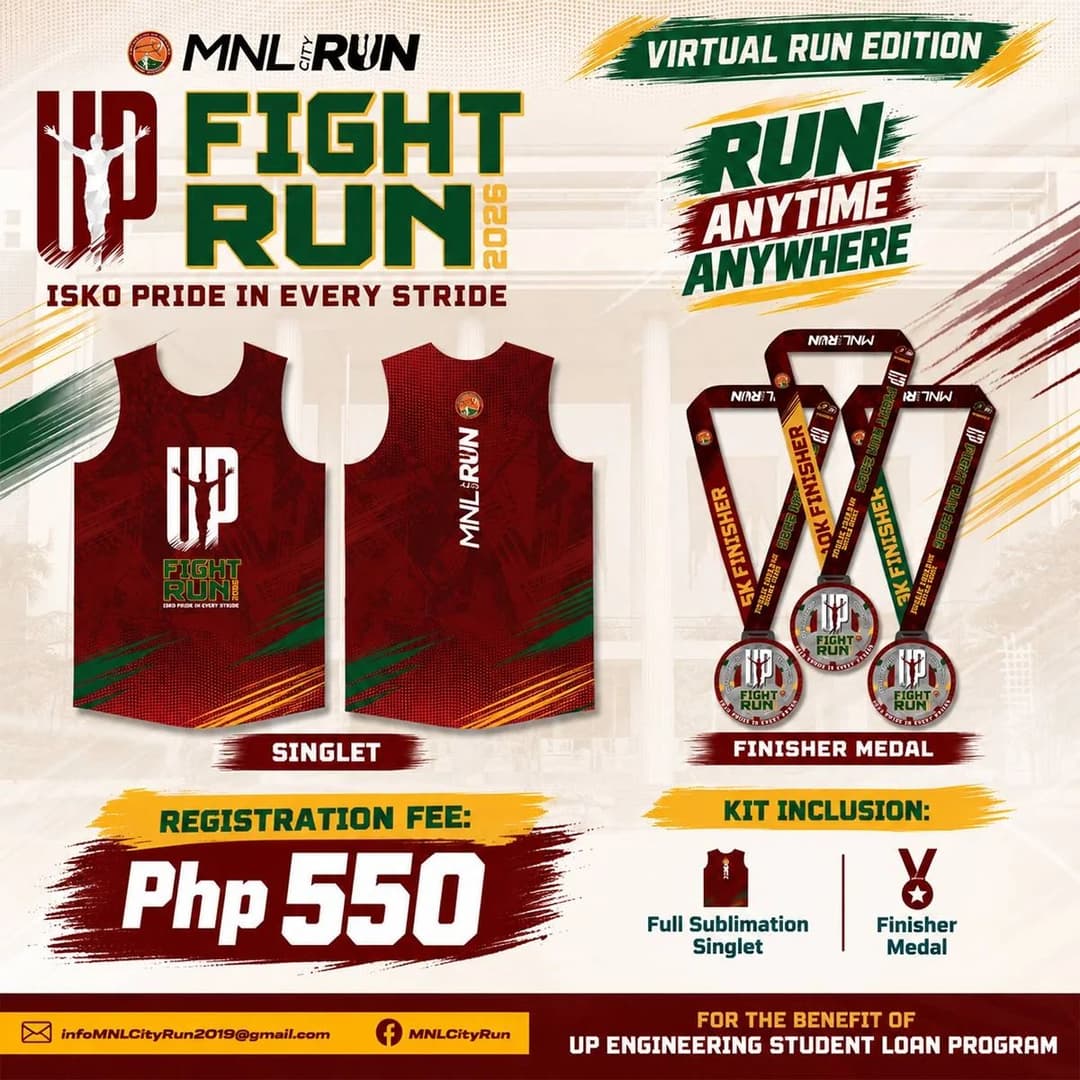 UP Fight Run 2026 - Virtual race event poster image