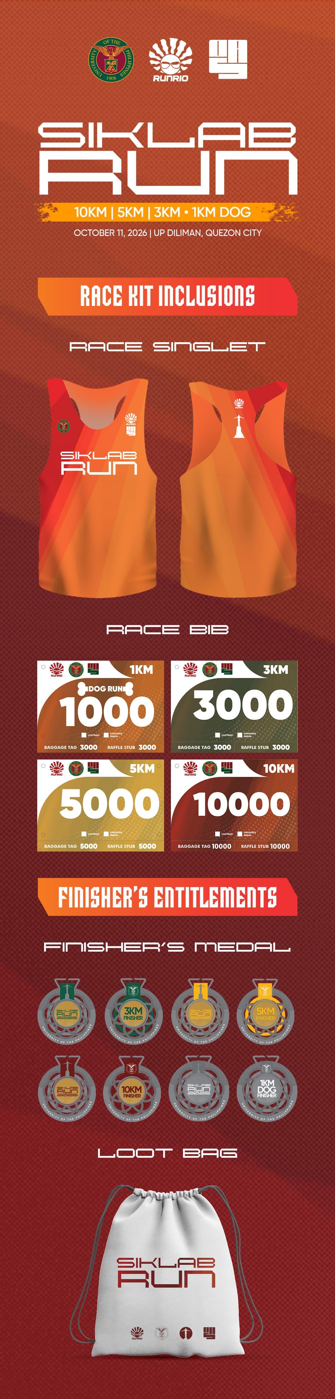 UP Siklab Run 2026 race event poster image