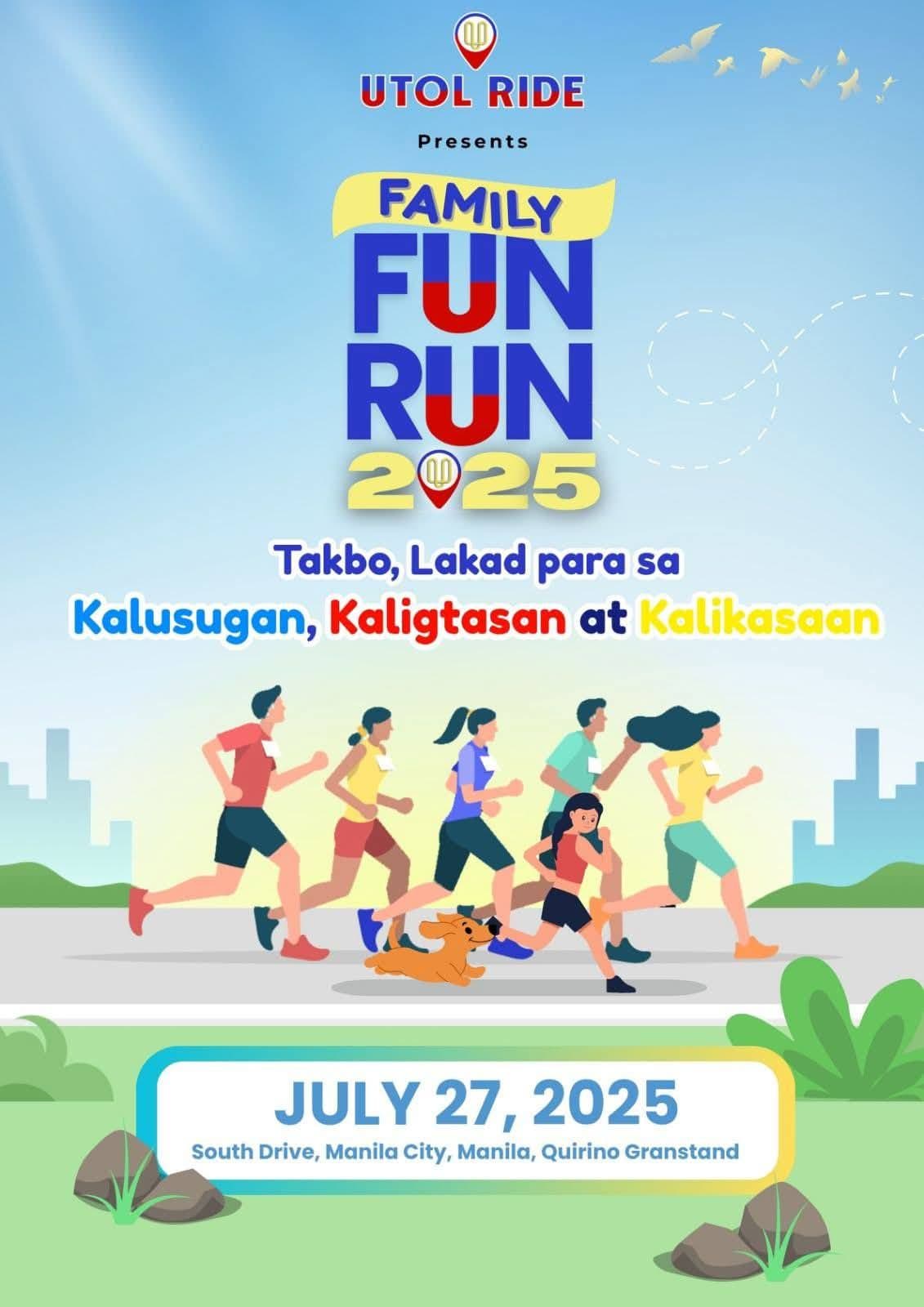 UTOL Family Fun Run 2025 race event banner image