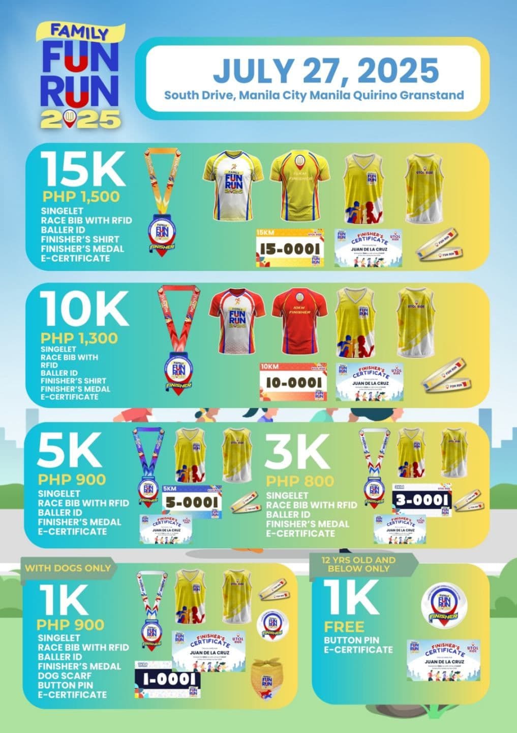 UTOL Family Fun Run 2025 race event poster image