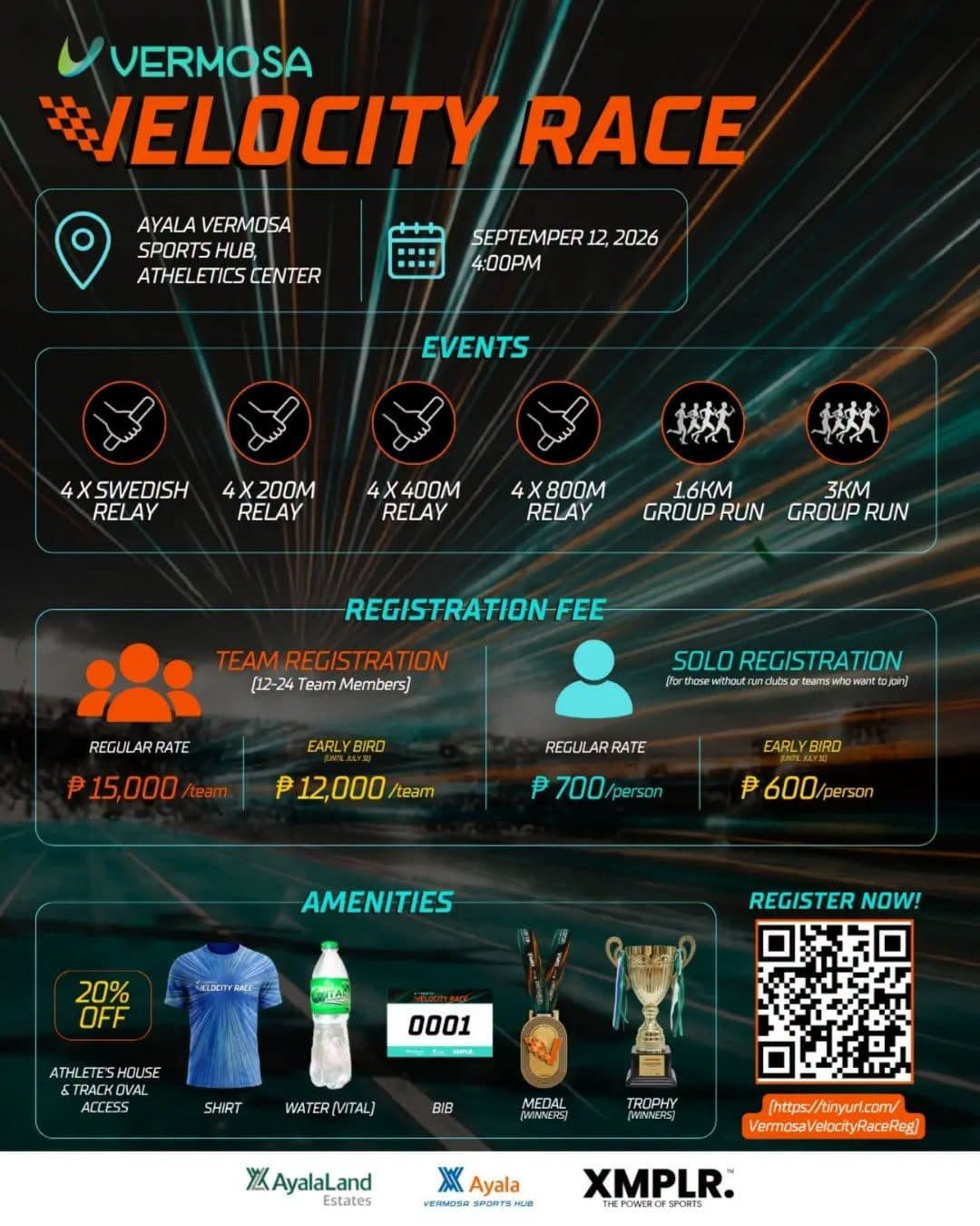 Vermosa Velocity Race race event poster image