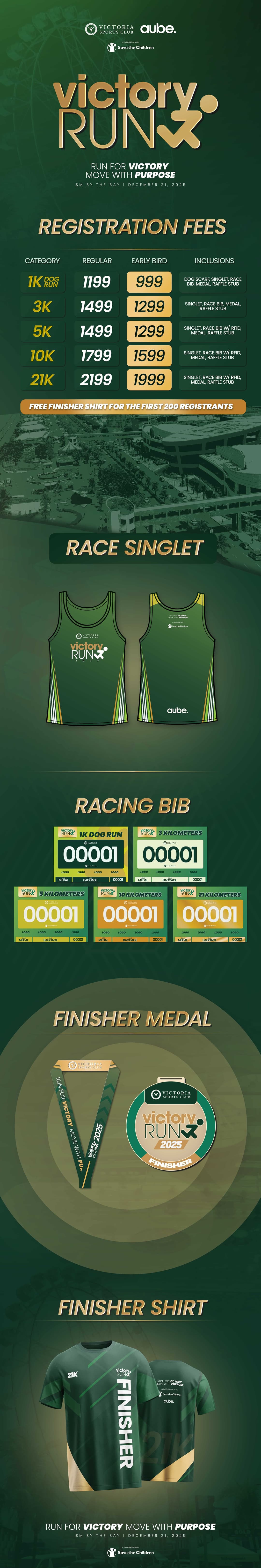 Victory Run 2025 race event poster image