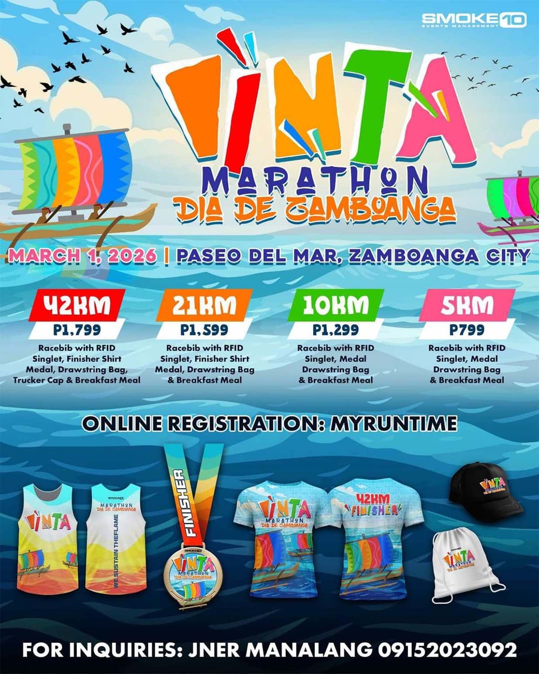 Vinta Marathon Dia De Zamboanga race event poster image