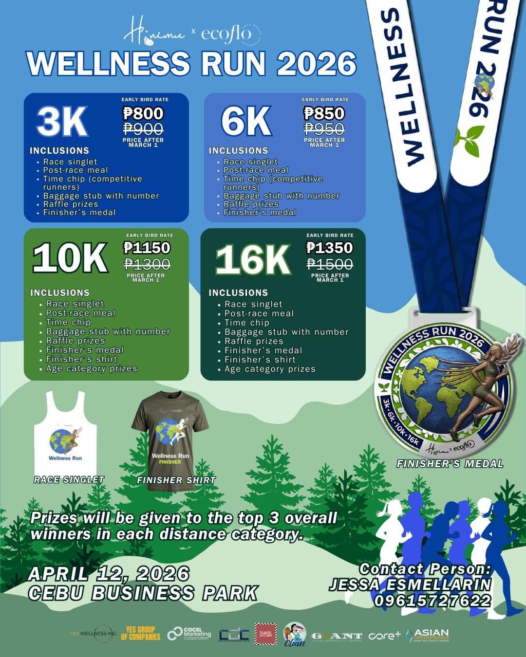 Wellness Run 2026 race event poster image