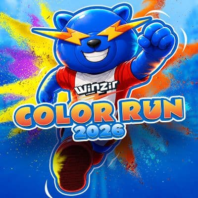 WinZir Color Run 2026 race event logo image