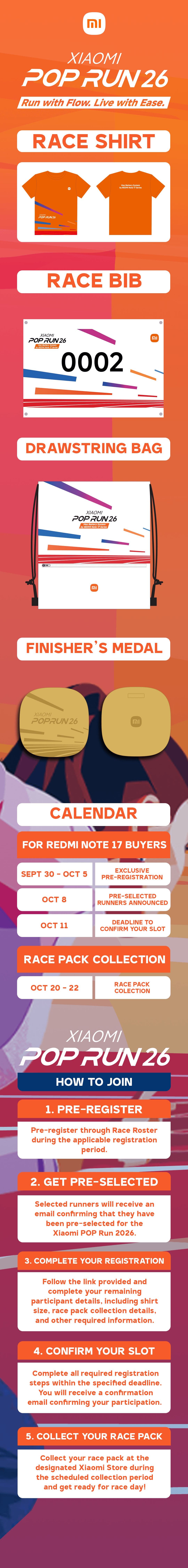 Xiaomi Pop Run 26 race event poster image