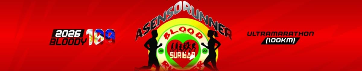 2026 Bloody 100 Asenso Runner Ultramarathon race event banner image