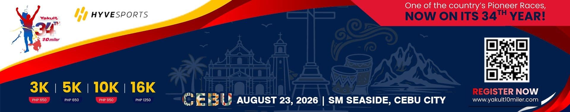 34th Yakult 10-Miler Trilogy (Cebu) race event banner image