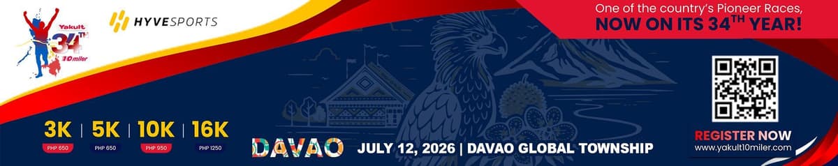 34th Yakult 10-Miler Trilogy (Davao) race event banner image