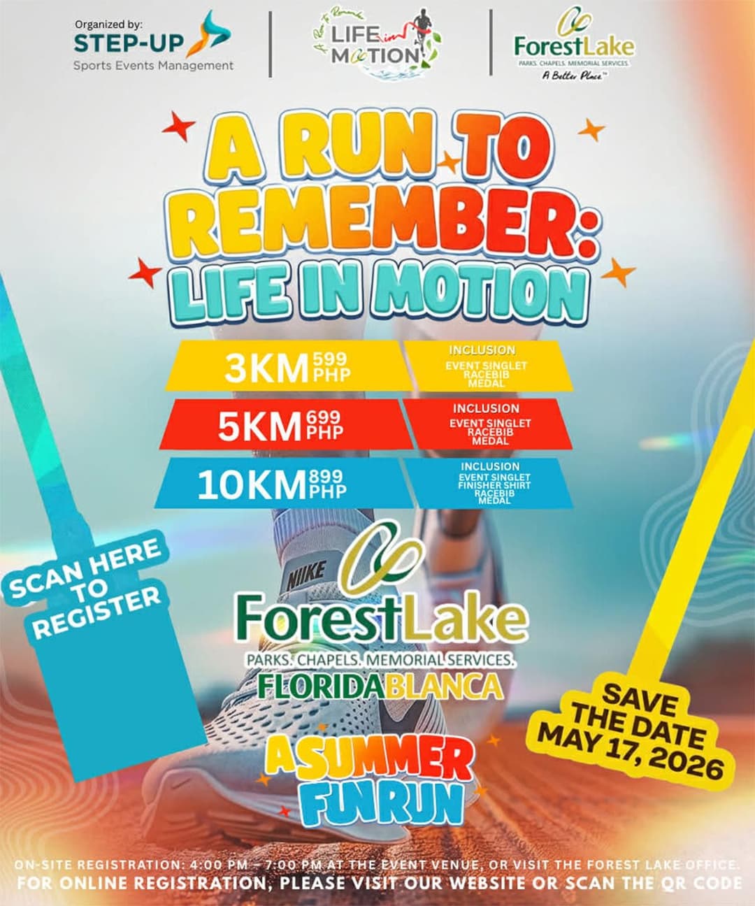 A Run to Remember: Life in Motion race event poster image