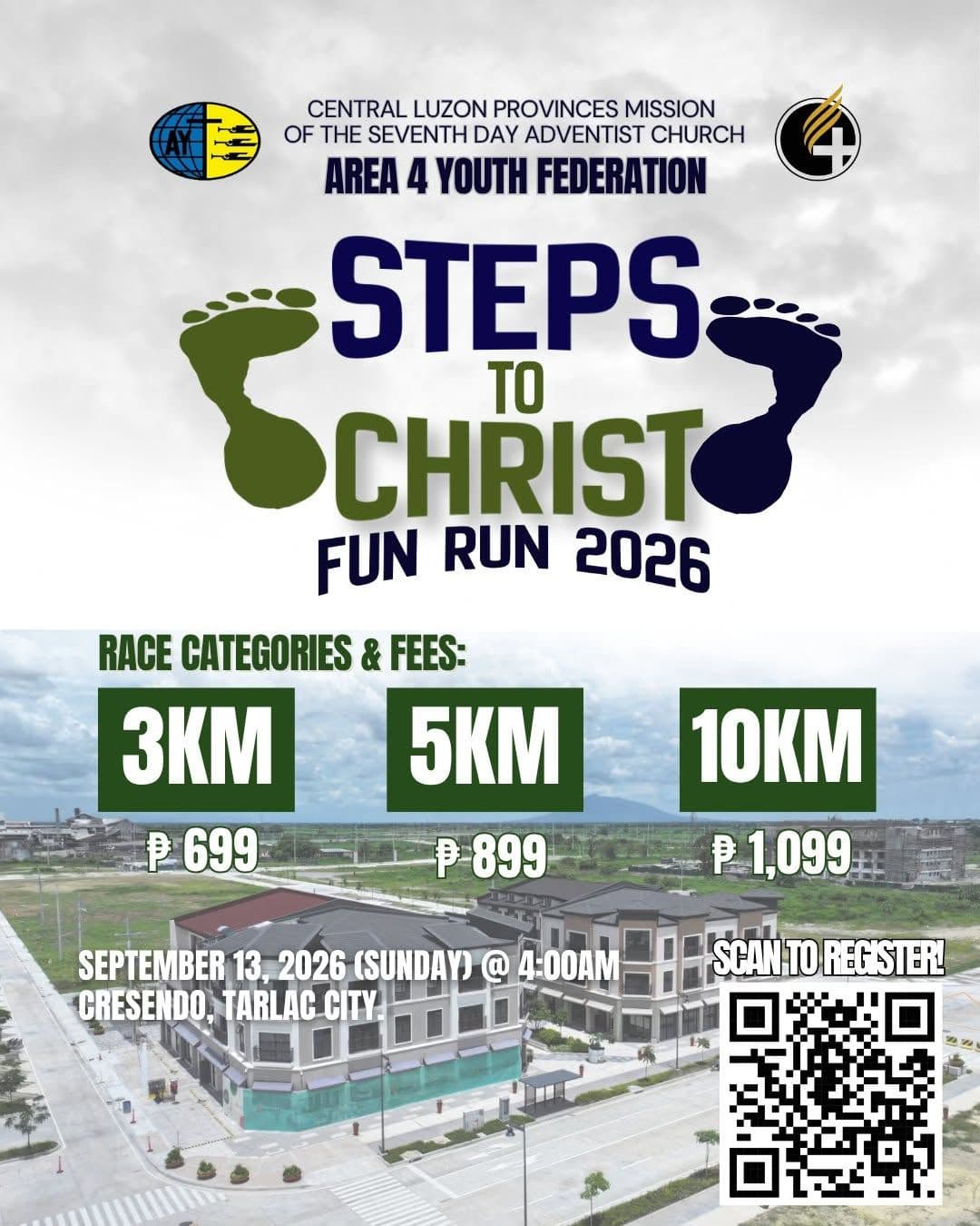 Area 4 Fun Run 2026: Steps to Christ race event poster image