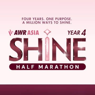 AWR Asia Year 4: Shine Half Marathon race event logo image