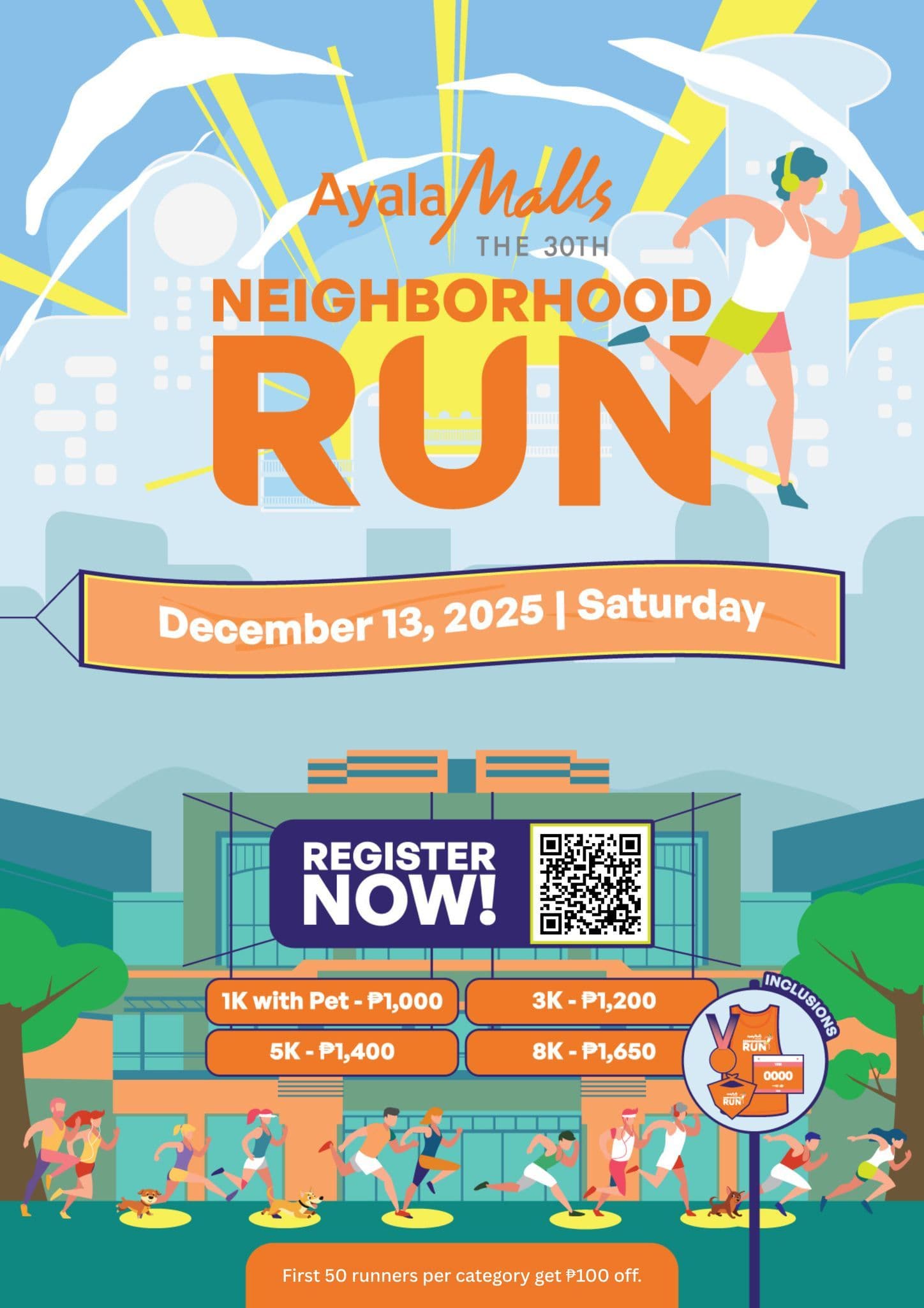Ayala Malls The 30th Neighborhood Run 2025 race event banner image