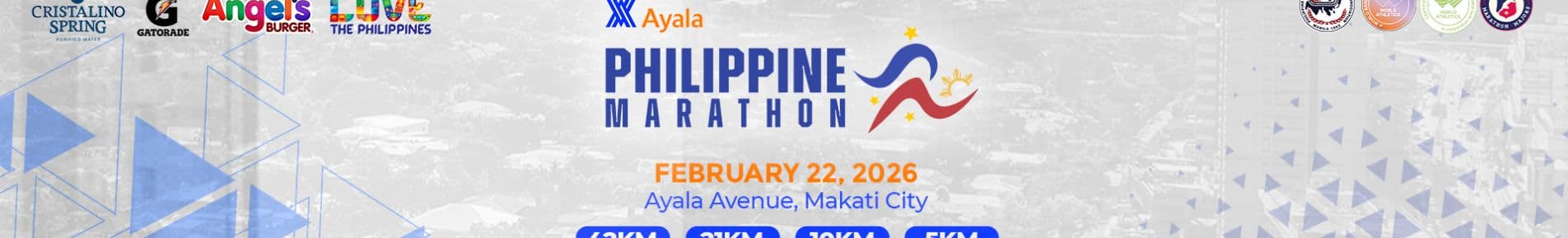 Ayala Philippine Marathon race event banner image