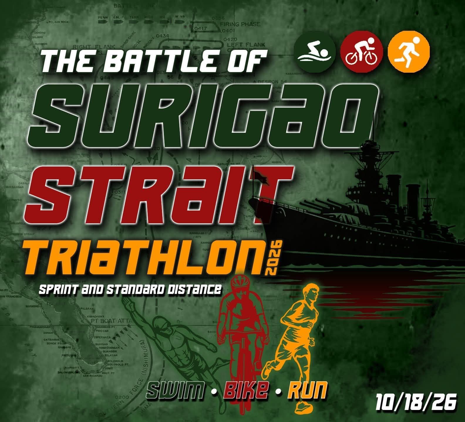 Battle of Surigao Strait Triathlon 2026 race event logo image