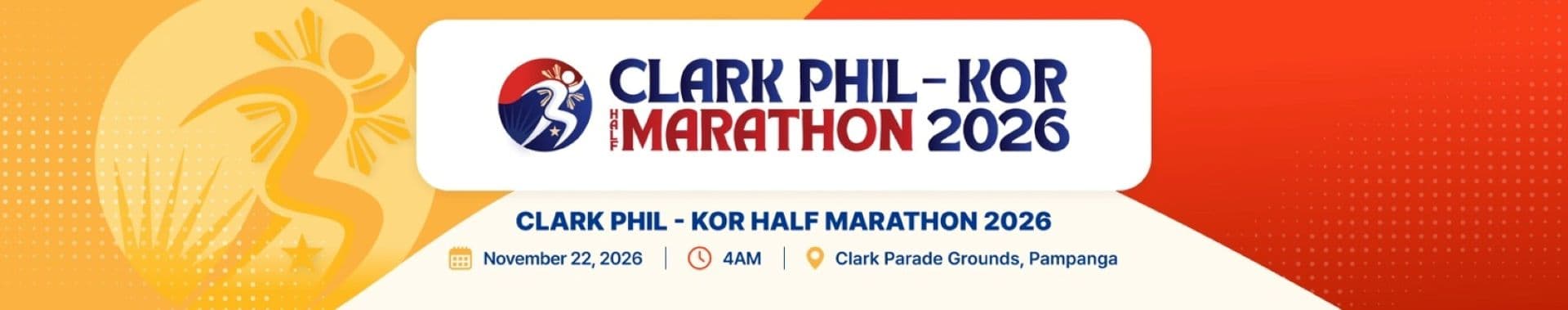Clark Phil-Kor Half Marathon 2026 race event banner image