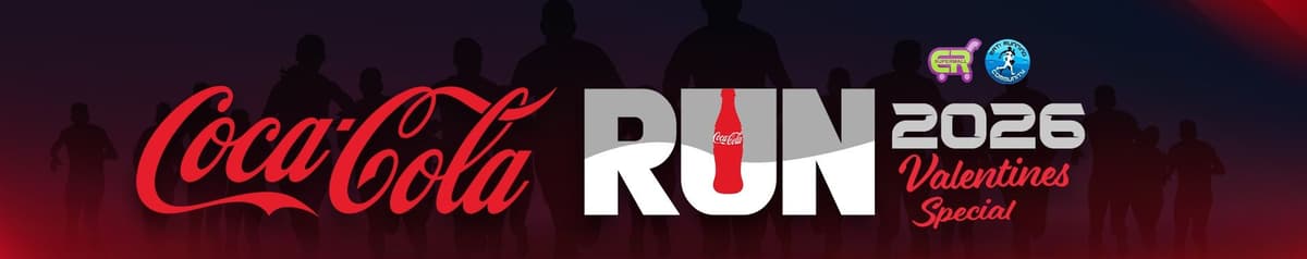 Coca Cola Run 2026 Valentine's Special race event banner image